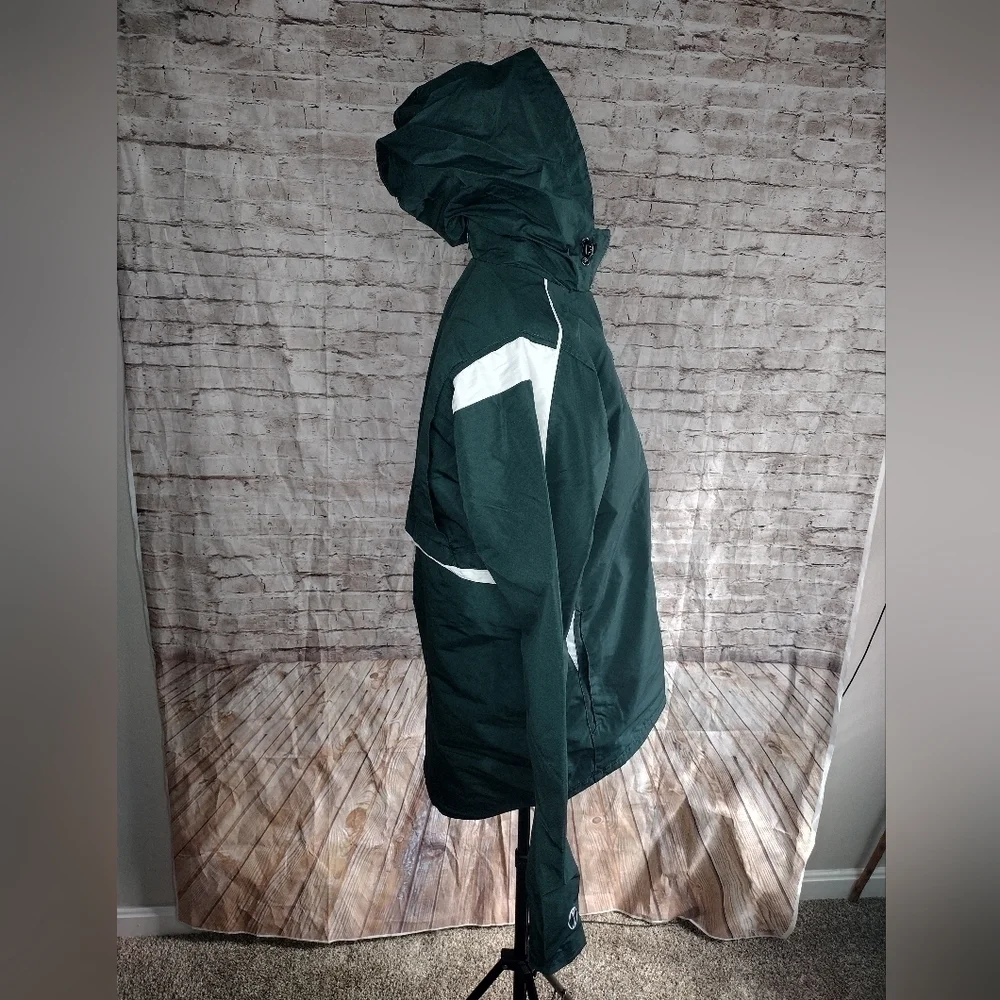 Holloway Windbreaker Jacket zip light breathable mesh lining green S Small NWOT